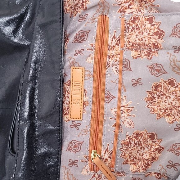 Hobo bianka leather shoulder bag black - Picture 10 of 12